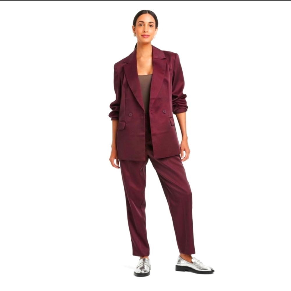 a new day Burgundy Women's Blazer